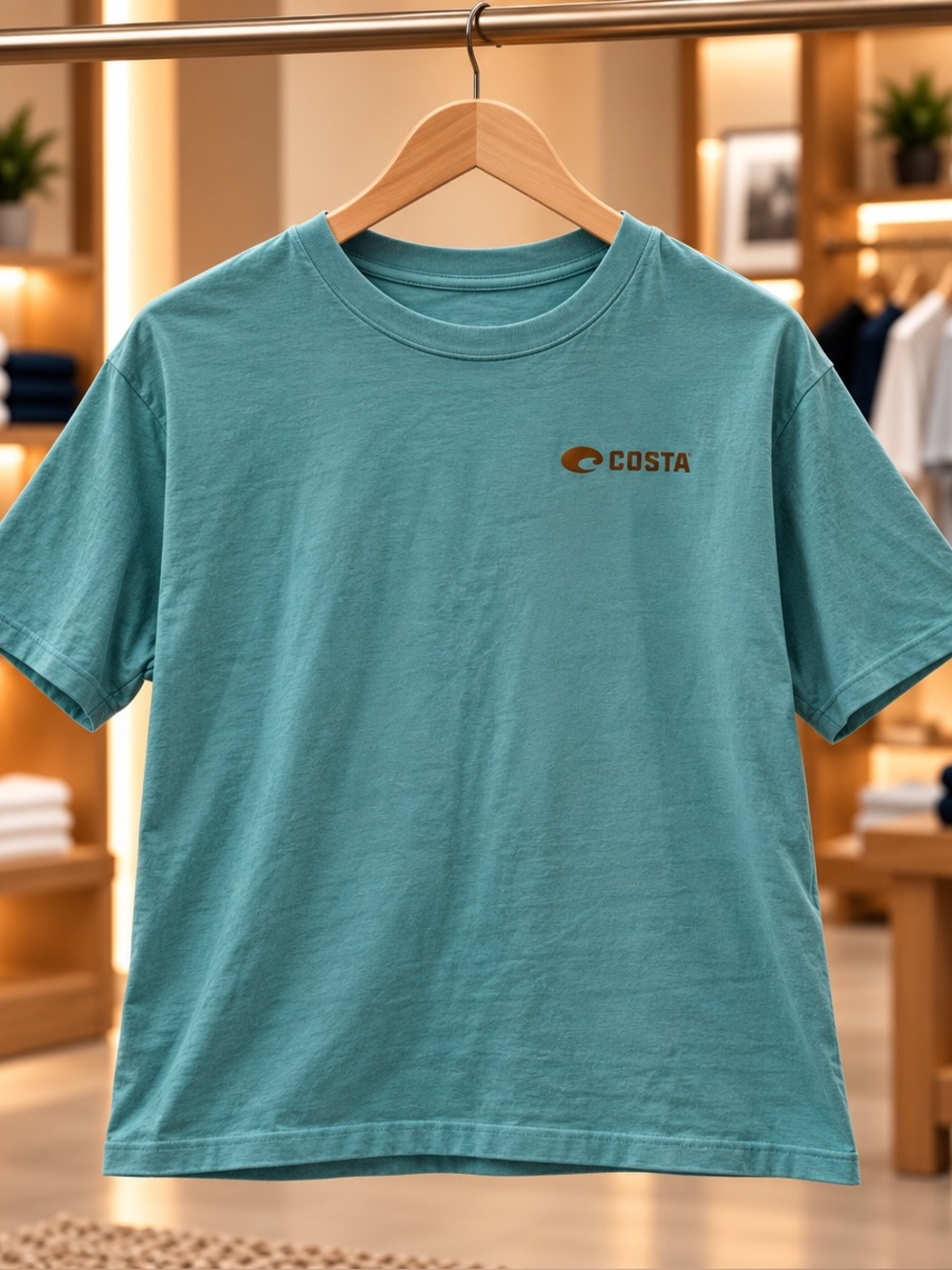 Costa Short Sleeve Tee in Blue